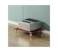 HTYUKFDG Meuble HiFi, Meuble multimédia AV, Meuble stéréo Ouvert en Bois, étagère Audio-vidéo, présentoir, Tour de Support Audio, Tourne-Disque for amplificateur, Console de Jeux(Brown,1 Tier)