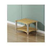 HTYUKFDG Meuble HiFi, Meuble multimédia AV, Meuble stéréo Ouvert en Bois, étagère Audio-vidéo, présentoir, Tour de Support Audio, Tourne-Disque for amplificateur, Console de Jeux(Natural,2 Tier)