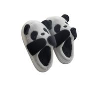 HTYUKFDG Mignon Panda Maison Pantoufles Dessin Animé Animal Couple Coton Pantoufles Intérieur Doux Maison Pantoufles Hiver Chaud Fuzzy Chambre Chaussures pour Femmes Hommes