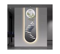 HTYUKFDG Peinture Étape par étape 3D décor d'art Mural avec entrée de lumière LED décorative Peinture Peinture fantasme Moderne Sculpture Murale illuminée Lampe Murale pour Le Couloir décor Étude