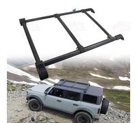 HTZLCO Barre transversale de toit for coffre de chargement compatible avec Ford Bronco Great Wall GWM Tank 300 Hard Top en aluminium noir, accessoires extérieurs for barres de toit tout-terrain 4x4(Ri