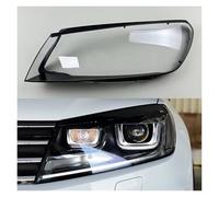 HTZLCO Lentille de phare, couvercle de phare compatible avec VW, compatible avec Touareg 2016 2017 2018, pièces de rechange d'origine, ajustement direct, installation facile(Two Color Left)