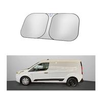 HTZSQ Pare Soleil Voiture Pare Brise Avant pour Ford Transit Connect,Argent Titane Couverture Pare Brise Flexible Pare-Soleil intérieur Pliable Protection UV Accessoires Auto