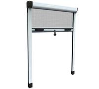 HU-firma Moustiquaires en aluminium vertical, blanc, 80 x 170 cm