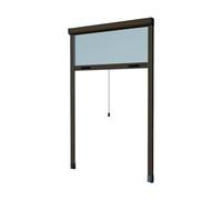 Hu-Firma Moustiquaires en aluminium, verticale, marron, 100 x 250 cm