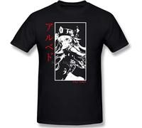 Hu Tao Genshin Impact Oversized Cotton Short Sleeve T Shirts for Men Tees Harajuku Manches Courtes(Large)