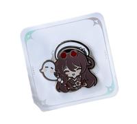 Hu Tao Walnut Girl Made Cute Metal Badge - Inspiré par 77 The Fire Girl Collectible Pin Cadeau pour les fans