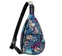 HUA ANGEL Sac Poitrine Homme Femme ave Bandoulière & Multi Poches Léger Petit Sac de Sport en Nylon Sac Bandoulière à Dos Anti-vol pour Voyage Travail Cyclisme Moto Running Gym Pickleball