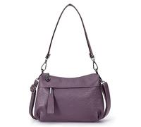 HUA ANGEL Tendance Sac à Main Pour Femme En Cuir Souple Lavé Avec Multi-Poches Antivol Petit Sac à BandoulièRe Sacoche Femme En Cuir Pour Voyage Travail SoiréE Quotidien