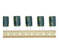 HUABAN 10 pièces 400V 100UF 18x25mm Condensateur électrolytique aluminium à enfichage Haute Fréquence LOWESR avec gaine thermorétractable verte 400 Volt 100 UF