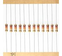 HUABAN 100 Pièces 0.5 Watts 1/2W 12K Ohm 5% Résistance à couche de carbone