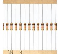 HUABAN 100 Pièces 0.5 Watts 1/2W 1K Ohm 5% Résistance à couche de carbone