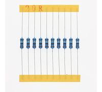 HUABAN 100 Pièces 0.5 Watts 1/2W 20R 20 Ohm 1% Résistance à film métallique