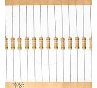 HUABAN 100 Pièces 0.5 Watts 1/2W 390K Ohm 5% Résistance à couche de carbone