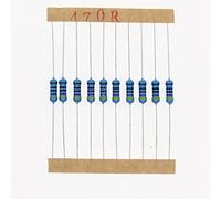 HUABAN 100 Pièces 0.5 Watts 1/2W 470R 470 Ohm 1% Résistance à film métallique