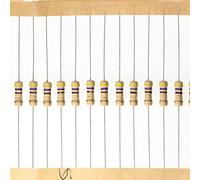 HUABAN 100 Pièces 0.5 Watts 1/2W 47R 47 Ohm 5% Résistance à couche de carbone