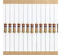 HUABAN 100 Pièces 1 Watts 1W 0R27 0.27 Ohm 5% Résistance à couche de carbone