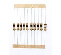 HUABAN 100 Pièces 1 Watts 1W 10R 10 Ohm 5% Résistance à couche de carbone