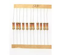 HUABAN 100 Pièces 1 Watts 1W 12K Ohm 5% Résistance à couche de carbone