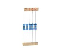 HUABAN 100 Pièces 1 Watts 1W 750R 750 Ohm 1% Résistance à film métallique