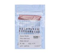 HUABAN 100PCS 1N4732A 1N4732 Diode Zener de puissance planaire en silicium 1W 4.7V DO-41 (DO-204AL) Axial Diodes 1 Watt 4.7 Volt