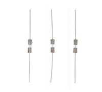 HUABAN 20 Pièces 3.15A 3.15 Amp 3.6 * 10mm 250V Fusible en verre à fusion lente avec fils