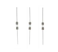 HUABAN 20 Pièces 6.3A 6.3 Amp 3.6 * 10mm 250V Fusible en verre à fusion lente avec fils