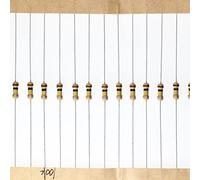 HUABAN 200 Pièces 0.25 Watts 1/4W 100K Ohm 5% Résistance à couche de carbone