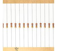 HUABAN 200 Pièces 0.25 Watts 1/4W 27K Ohm 5% Résistance à couche de carbone