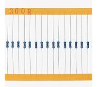 HUABAN 200 Pièces 0.25 Watts 1/4W 300R 300 Ohm 1% Résistance à film métallique