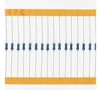 HUABAN 200 Pièces 0.25 Watts 1/4W 47K Ohm 1% Résistance à film métallique