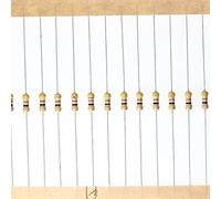 HUABAN 200 Pièces 0.25 Watts 1/4W 47R 47 Ohm 5% Résistance à couche de carbone