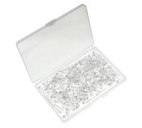 HUABAN 200 Pièces 5mm Rouge Lumière à diode LED,F5 Straw Hat Top Water Transparent Clear Objectif diffus Lampes émettrices Indicateur