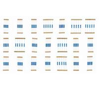 HUABAN 5 pièces * 21 valeurs 2W 2 Watts 100 120 150 180 200 220 240 270 300 330 360 390 430 470 510 560 620 680 750 820 910 Ohm 1% Résistance à film métallique