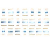 HUABAN 5 pièces * 21 valeurs 2W 2 Watts 1K 1K2 1K5 1K8 2K 2K2 2K4 2K7 3K 3K3 3K6 3K9 4K3 4K7 5K1 5K6 6K2 6K8 7K5 8K2 9K1 Ohm 1% Résistance à film métallique