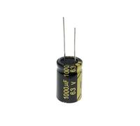 HUABAN 5 Pièces 63V 1000UF 16x25mm Condensateur électrolytique à fil de plomb Haute fréquence Faible résistance série équivalente 63 Volt 1000 UF