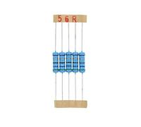 HUABAN 50 Pièces 2 Watts 2W 56R 56 Ohm 1% Résistance à film métallique