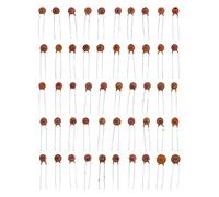 HUABAN 50 valeurs au total : 2500 condensateurs en céramique basse tension de 1 pf à 0,1 u 50 V (-20 % à +80 %)