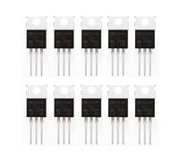 HUABAN Lot de 10 transistors MOSFET IRFZ44N Vdss = 55 V Rds (allumé) = 0,0175 ohm ID = 49 A TO220 Power N-Channel MOSFET