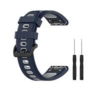 Huabao 22mm Bracelet Compatible avec Garmin Fenix 5/6/7/approach s60,Ajustable Silicone Sport Band Remplacement Bracelet pour Garmin Fenix 5/6/7/approach s60 Montre (Bleu foncé)