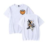 Huacaiyu Anime Haikyuu T-Shirt pour Homme Femme, Japonais Karasuno Hinata Shoyo Cosplay Casual Manches Courtes Tops Unisexe Noir Regular 4/10