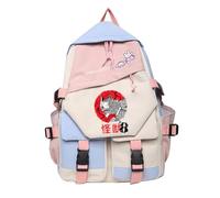 Huacaiyu Anime Kaiju No.8 Sac à dos Cosplay Kafka Soshiro Mina Mignon Sac à dos pour Livres d'école pour Adolescents Daypacks Noir Rose