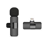 HUACAM Microphone sans Fil Lavalier pour iPhone, Mini Microphone pour Enregistrement, Diffusion en Direct, Youtube, Tiktok, Facebook, Suppression Intelligente du Bruit, sans Application