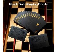 Huacan Texas Tycoon Jeu de cartes de poker en feuilles d'or - PET