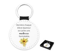 Huaceary Cadeau Atsem Maitresse D'école Fin D'année Porte Clef En Cuir Merci Maitresse Cadeau Maternelle Merci Atsem Cadeaux Maîtresse École Aesh Idee Cadeaux Maitresses D'école Noël Saint Valentin