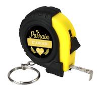 Huaceary Cadeau Parrain Noel Porte Clef Parrain Cadeau Original Humour Cadeaux pour Parrains Anniversaire Amour Cadeaux Bapteme Merci Saint Valentin Homme Original Utile Parrains Porte Cle Metre Ruban