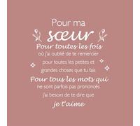 Huaceary Mug Isotherme Cafe Cadeau Soeur Cadeau pour Ma Soeur