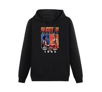 Huachenyu Rocky IV Movie Main Event Rocky VS. Drago 1985 Poster Men's Black Hoodies Unisex Pullover Sweatshirts L