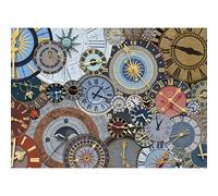 HUADADA Puzzle 1000 Pièces Adultes - Jeu D'Intelligence De l'Art De La Décoration Moderne - Cadeau Unique, Puzzle Impossible, Horloges Colorées