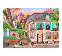 HUADADA Puzzle 1000 pièces Puzzle 1000 pièces Adulte Classique Cadeau Une Ville Tranquille